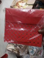 7×7.5 Inch Red Gift Bag | ৭×৭.৫ ইঞ্চি সিলভার ডিজাইন প্রিন্টেড গিফট ব্যাগ | MNK SHOP - Image 5