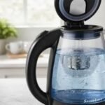 Sweet Love Glass Electric Kettle | Borosilicate Glass with Blue LED Light & 360° Cordless Base | Auto Shut-Off & Dry-Boil Protection | MNK SHOP - Image 6
