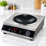 1 Piece Bajaj BJ-12 FS Inverter Infrared Cooker | Stainless Steel Body with Curved Crystal Panel & LED Display | MNK SHOP
