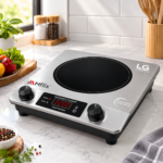 1 Piece LG Mflix MIC-S26 2200W Inverter Infrared Cooker | Stainless Steel Body with Curved Tempered Glass & Dual Knob | MNK SHOP - Image 2