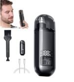 Rechargeable Nose Hair Trimmer | Electric Nose & Ear Hair Clipper | LED Display Personal Grooming Trimmer | MNK SHOP - Image 5