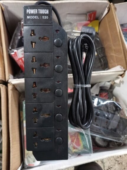 Power Touch 5-Way Universal Extension Socket | ৫ সকেট আলাদা সুইচসহ ইউনিভার্সাল মাল্টিপ্লাগ | MNK SHOP