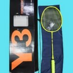 Y3 Power In Control Badminton Racket - Neon Yellow/Green Frame, High-Tension String, Pro-Cushion Grip with Cable Cover Bag | ওয়াই-৩ পাওয়ার ইন কন্ট্রোল ব্যাডমিন্টন র‍্যাকেট | MNK SHOP