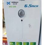 1 Piece Weidasi WD-289 Rechargeable Stand Fan | 6.5 Inch Air Circulator with Remote & 6 LED Light | MNK SHOP - Image 5