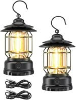 K-20 Retro LED Camping Lamp | USB Rechargeable Portable Outdoor Lantern | MNK SHOP - Image 3