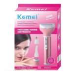 Kemei KM-6637 4-in-1 Rechargeable Lady Shaver | Women's Multi-Functional Grooming Kit - Image 2