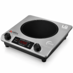 1 Piece LG Mflix MIC-S26 2200W Inverter Infrared Cooker | Stainless Steel Body with Curved Tempered Glass & Dual Knob | MNK SHOP