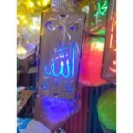 Islamic Wooden Lantern Light | ইসলামিক ক্যালিগ্রাফির কাঠের লণ্ঠন | MNK SHOP - Image 3