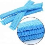 50 Pieces Blue Disposable Non-Woven Bouffant Cap | Hair Net Cap for Hospital, Kitchen & Food Use | MNK SHOP - Image 7