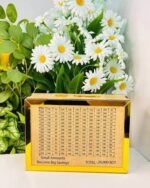 20,000 Taka Money Saving Challenge Tracker Board | 6.5×5×3 Inch Wooden Savings Goal Chart with Cash Tracker | MNK SHOP - Image 6