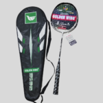 Golden Wing Super GW-907 Single Badminton Racket - Metallic Silver Black Shaft, Carbon Texture Design, High-Tension White Nylon String, Full Zipper Cover Bag | গোল্ডেন উইং সুপার জিডব্লিউ-৯০৭ ব্যাডমিন্টন র‍্যাকেট সিঙ্গেল এলিট প্যাক | MNK SHOP - Image 3