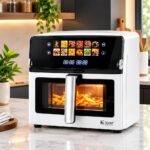 1 Piece Ajnur Elite AJAF-107D Digital Air Fryer Oven 12L 2150W | 12 Preset Programs & Touch Display | MNK SHOP - Image 3