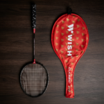 Wish Classic 316 Alumtec Series Badminton Racket - Glossy Black Frame, Red Metallic T-Joint, Pre-Strung, Oval Zipper Head Bag | উইশ ক্লাসিক ৩১৬ অ্যালুমটেক সিরিজ ব্যাডমিন্টন র‍্যাকেট | MNK SHOP