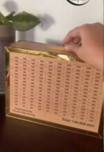 1,00,000 Taka Money Saving Box | 9×8×3 Inch Wooden Piggy Bank with Coin & Note Slot | Savings Challenge Box | MNK SHOP - Image 6