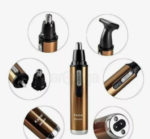 Kemei KM-6629 2-in-1 Rechargeable Hair & Nose Trimmer | Beard, Nose & Ear Grooming Kit - Image 3