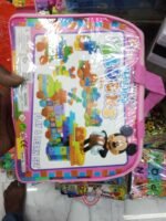 Large Plastic Building Blocks Toy Set with Zipper Storage Bag | Colorful Interlocking Blocks for Kids | MNK SHOP - Image 3