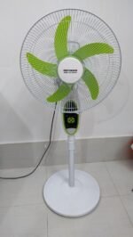 1 Piece Orange KN Defender KN-2938HRS Rechargeable Hi-Speed Fan | 12V 4.5Ah Battery with Remote & Night Light | MNK SHOP - Image 2