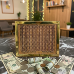 50,000 Taka Money Saving Challenge Tracker Board | 8×6×3 Inch Wooden Savings Goal Chart with Cash Tracker | MNK SHOP