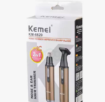 Kemei KM-6629 2-in-1 Rechargeable Hair & Nose Trimmer | Beard, Nose & Ear Grooming Kit - Image 5