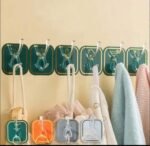 6 Pieces Self Adhesive Wall Hooks Set | Square Heavy Duty Hanging Hooks | MNK SHOP - Image 5