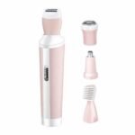 Kemei KM-3024 4-in-1 Rechargeable Lady Shaver | Women's Hair Removal & Grooming Kit