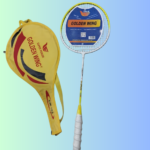 Golden Wing 103 Super Power Series Single Badminton Racket - White Frame Neon Yellow Black Shaft, White Ribbed Grip, Full Zipper Cover Bag | গোল্ডেন উইং ১০৩ সুপার পাওয়ার সিঙ্গেল এলিট প্যাক | MNK SHOP - Image 2