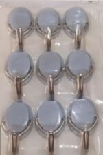 9 Pieces Self Adhesive Wall Hooks Set | Heavy Duty Kitchen & Home Hanging Hooks | MNK SHOP - Image 6