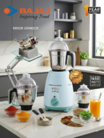 Bajaj Hotel King Mixer Grinder | 3 Stainless Steel Jars | Heavy Duty High-Speed Motor for Grinding & Blending | MNK SHOP - Image 4