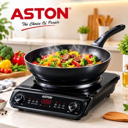 1 Piece Aston Multifunction Infrared Cooker | 10 Cooking Modes with Durable Crystal Glass Top | MNK SHOP