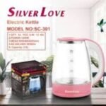 Sweet Love Glass Electric Kettle | Borosilicate Glass with Blue LED Light & 360° Cordless Base | Auto Shut-Off & Dry-Boil Protection | MNK SHOP - Image 4