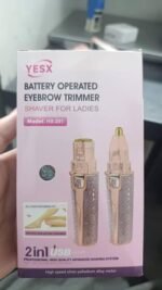 YESX HX-201 2-in-1 Eyebrow & Facial Hair Trimmer | Portable Facial Hair Remover - Image 2