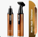 Kemei KM-6629 2-in-1 Rechargeable Hair & Nose Trimmer | Beard, Nose & Ear Grooming Kit - Image 6