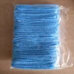 50 Pieces Blue Disposable Non-Woven Bouffant Cap | Hair Net Cap for Hospital, Kitchen & Food Use | MNK SHOP - Image 8