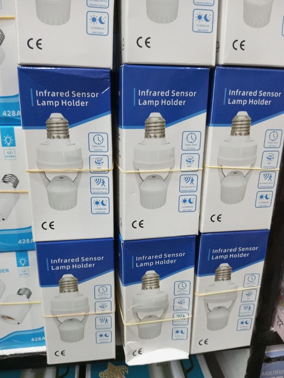 d69dd2e2ee2899b7406b77ee0d773a53_2200x2200q80 E27 Infrared Sensor Lamp Holder | PIR Motion Detector Bulb Socket Auto On/Off | MNK SHOP - Image 1