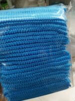 50 Pieces Blue Disposable Non-Woven Bouffant Cap | Hair Net Cap for Hospital, Kitchen & Food Use | MNK SHOP