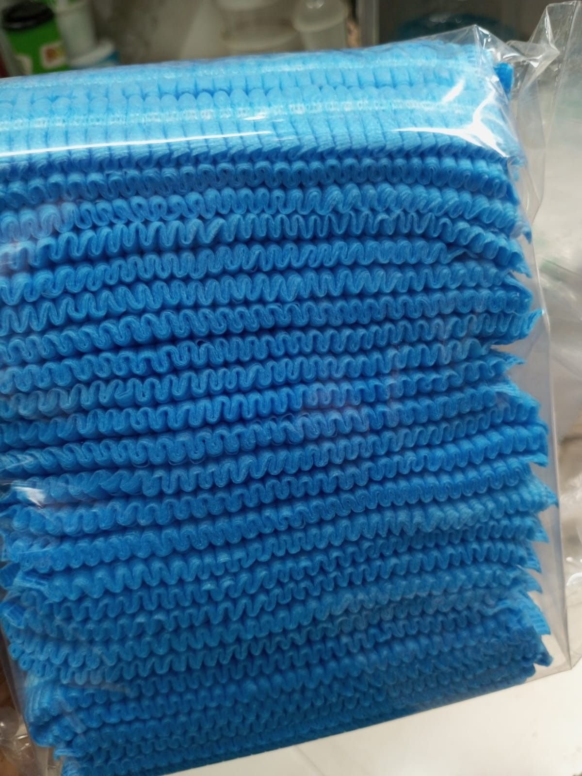 d9ce5ca6cf9f3c236f9897398ab47762_2200x2200q80 50 Pieces Blue Disposable Non-Woven Bouffant Cap | Hair Net Cap for Hospital, Kitchen & Food Use | MNK SHOP - Image 1