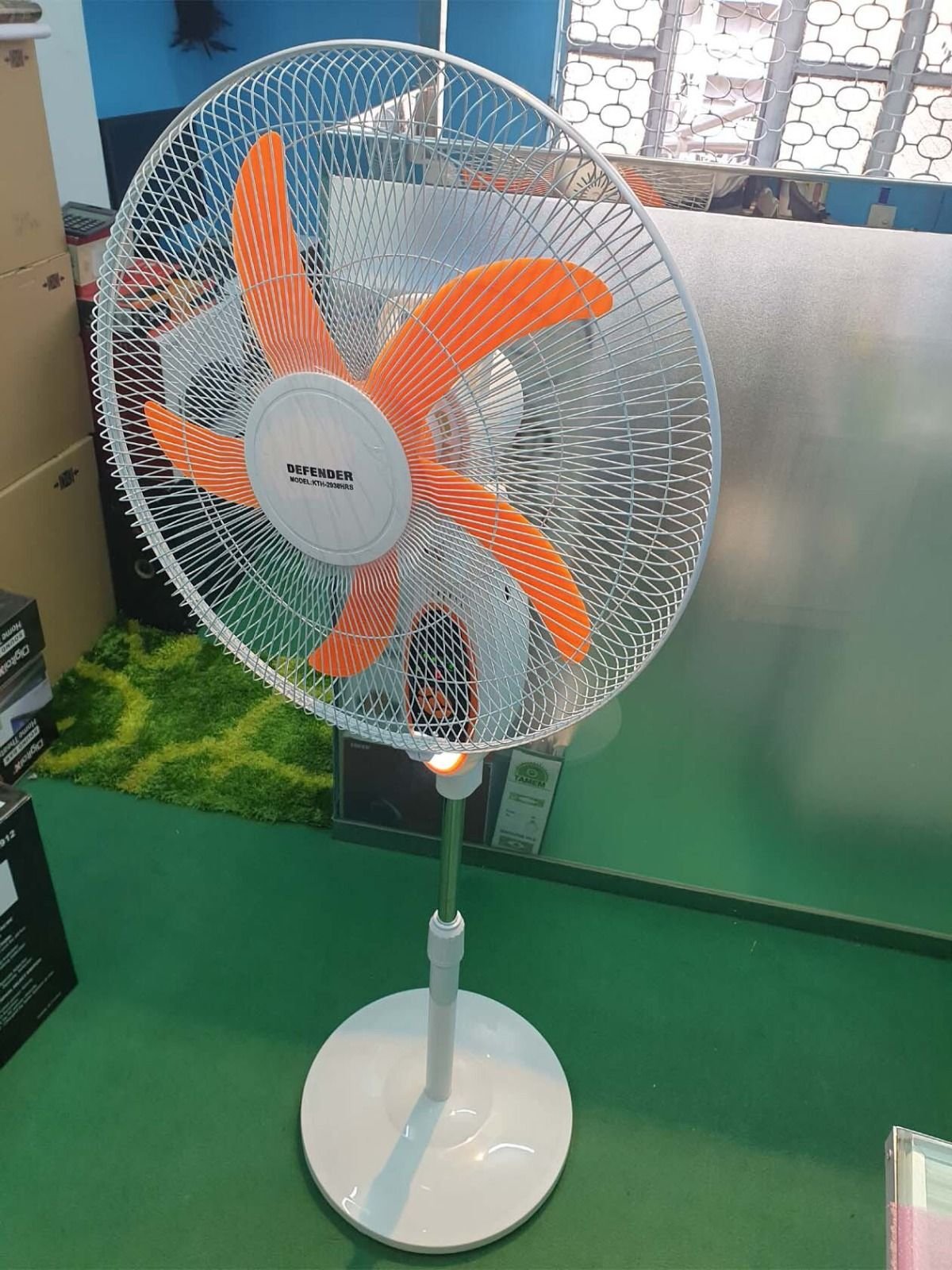 dd8767a0bb9804aaef8b4562d1e73987_2200x2200q80 1 Piece Green KN Kennede KN-2936HRS Rechargeable Hi-Speed Fan | 12V 4.5Ah Battery with Remote & Night Light | MNK SHOP - Image 1