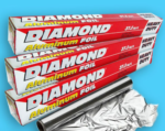 1 Piece Diamond & Heavy Duty Aluminum Foil | Food Wrapping & Kitchen Packaging | 37.5 Sq. Ft. Foil | MNK SHOP