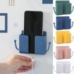 Multi-Functional Wall Holder with Cable Hook Slots | Mobile, Remote, Plug & Key Organizer | Wall Mounted Storage Holder | MNK SHOP - Image 4