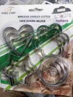 12 Pieces Stainless Steel Cookie & Cake Cutter Set | Heart, Star, Flower & Round Shapes | MNK SHOP - Image 6