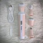 Kemei KM-3024 4-in-1 Rechargeable Lady Shaver | Women's Hair Removal & Grooming Kit - Image 4