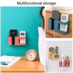 Wall-Mounted Pocket Mobile Charger Holder Stand | Compact Phone & Remote Holder | Cable Organizer | MNK SHOP - Image 8