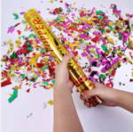 Large Metallic Gold Party Popper Confetti Cannon | Celebration Confetti Launcher for Birthday Wedding & Anniversary | MNK SHOP - Image 6