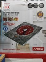 1 Piece Famous LG Famous-2026 2200W Inverter Infrared Cooker | Ceramic Crystal Glass & Stainless Steel Back Cover | MNK SHOP - Image 3