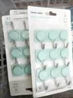 9 Pieces Self Adhesive Wall Hooks Set | Heavy Duty Kitchen & Home Hanging Hooks | MNK SHOP - Image 5