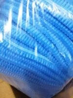 50 Pieces Blue Disposable Non-Woven Bouffant Cap | Hair Net Cap for Hospital, Kitchen & Food Use | MNK SHOP - Image 4