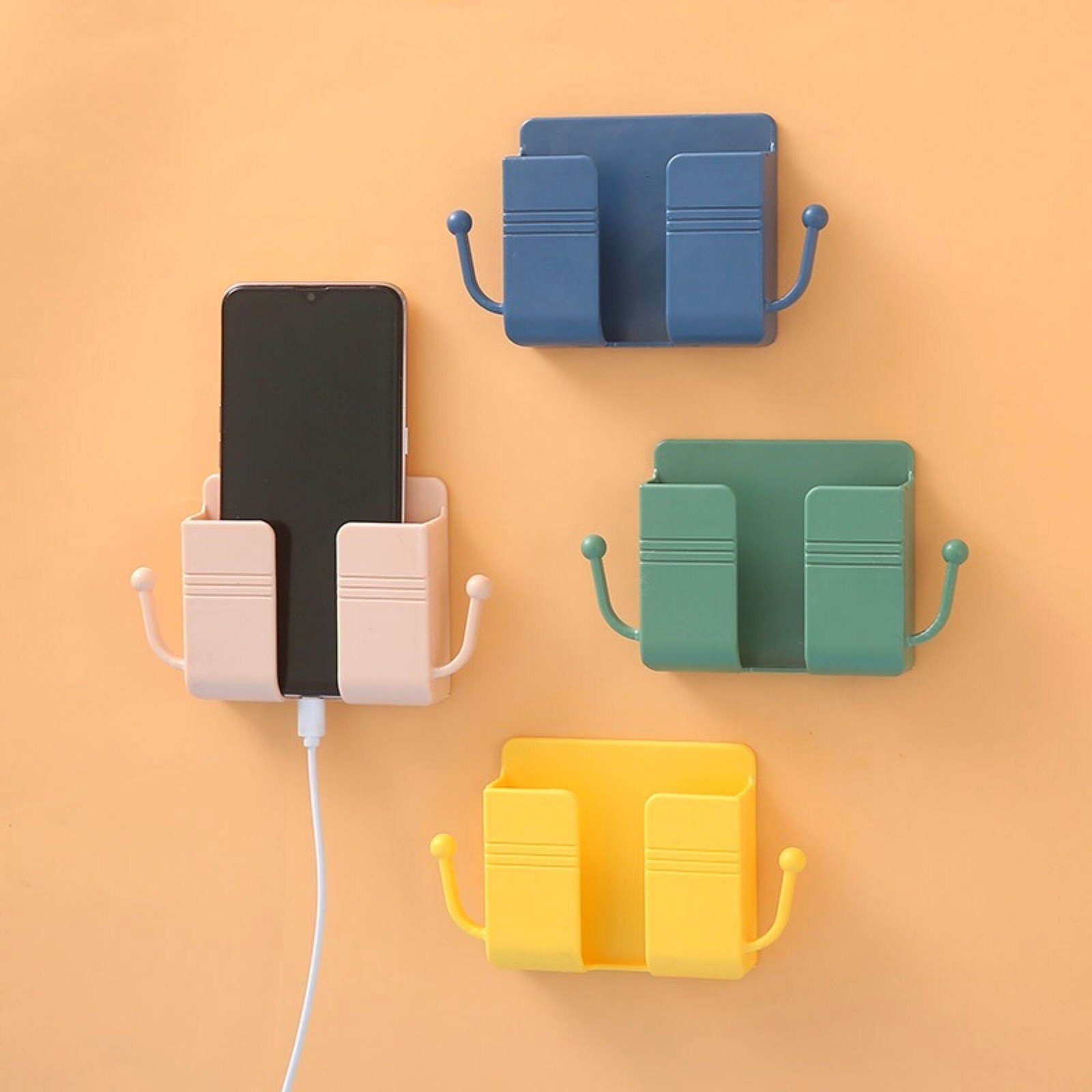 f4d683c8103143c71a7de155169bd658_2200x2200q80 Multi-Functional Wall Holder with Cable Hook Slots | Mobile, Remote, Plug & Key Organizer | Wall Mounted Storage Holder | MNK SHOP - Image 1
