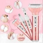 Kemei KM-6637 4-in-1 Rechargeable Lady Shaver | Women's Multi-Functional Grooming Kit - Image 5